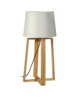 TLC 6320  ΕΠΙΤΡΑΠΕΖΙΑ ΛΑΜΠΑ ΣΤΑΥΡΩΤΟ ΞΥΛΟ 1ΧΕ27 ARlight 0203005