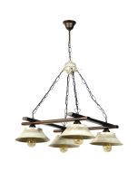 PDA 294-4 4/Φ ΤΕΤΡΑΓΩΝΟ  ΣΚΟΥΡΙΑ ΠΙΑΤΑΚΙΑ ΕΚΡΟΥ ΧΡ. ΠΑΤΙΝΑ 4ΧΕ27 ARlight 0101252