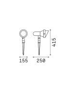 TERRA PR1 BIG ANTRACITE Ideal Lux 033044