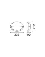 MEDEA-2 AP1 NERO Ideal Lux 096728