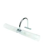 InLight Επιτοίχιο φωτιστικό από χρώμιο μέταλλο και αμμοβολή γυαλί 2XG9 D:31,5cm 1046-Χρώμιο