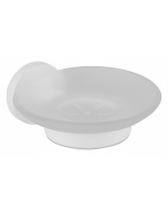 Σαπουνοθήκη Γυαλί Λευκό Bronze Art Loft-500 1050-AA