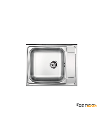 Νεροχύτης Κουζίνας Ανοξείδωτος Valley 63x50 Fortinox Inox Λείο  26150-110