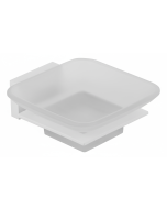 Σαπουνοθήκη Γυαλί Λευκό Bronze Art Genesis 10G1-AA