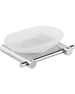 Σαπουνοθήκη Γυαλί Χρώμιο Bronze Art Inox 316 10Z1-10