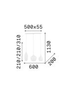 SOFT SP3 FUME' Ideal Lux 111865