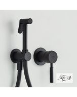 Σύστημα Μπιντέ με Μίκτη Εντοιχισμού Ζεστό-Κρύο, Flush-Mix Τech La Torre Black Matt 12211-400