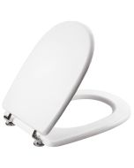 Κάλυμμα Λεκάνης W.C Βαρέως Τύπου Λευκό Polyester 45,5x37cm Οπές 14-25cm Μεταλλικά στηρίγματα Cesame Aretusa Elvit 1247