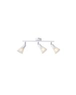 ΣΠΟΤ ΜΕ ΔΙΧΤΥ ΜΕΤΑΛΛΟ 3ΦΩΤΟ 3XE14 Max 8W 390X80X145mm ΛΕΥΚΟ ARTE ILLUMINA MESHY Eurolamp 145-25260