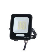 ΠΡΟΒΟΛΕΑΣ LED SMD 20W ΜΑΥΡΟΣ IP66 3000K PLUS Eurolamp 147-69005