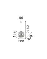 NEMO SP1 D20 CROMO SFUMATO Ideal Lux 149585