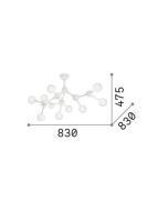 NODINO PL9 BIANCO Ideal Lux 149622