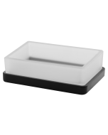 Σαπουνοθήκη Γυαλί Μαύρο Bronze Art Επικαθήμενα 14M3-MM-M