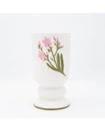 ΒΑΖΟ ΚΕΡΑΜΙΚΟ ΛΕΥΚΟ-ΜΕ ΛΟΥΛΟΥΔΙΑ 15x14.5x27.2cm Eurolamp 819-00211