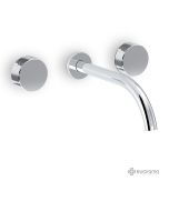 Μπαταρία Νιπτήρα Τοίχου 3 οπών Eletta Tecno Eurorama Chrome 167901-100