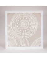 ΠΙΝΑΚΑΣ ΚΑΜΒΑΣ ΚΥΚΛΟΙ ΜΠΕΖ - ΛΕΥΚΟΣ 80x3x80cm Eurolamp 812-20038