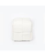 ΣΚΑΜΠΟ ΜΠΟΥΚΛΕ ΥΦΑΣΜΑ ΛΕΥΚΟ ΣΧΕΔΙΟ 38x38x40cm Eurolamp 750-12012