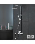 Μπαταρία Ντουζιέρας με Κεφαλή και Κολώνα ρυθμιζόμενου ύψους, Τech La Torre White Matt 12065-300