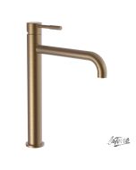 Μπαταρία Νιπτήρα Υψηλή με Βαλβίδα Clic-Clac Τech La Torre Antique Brass 12507-221