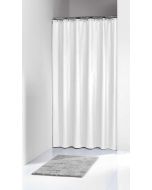 Solid 180x200 white κουρτίνα μπάνιου υφασμάτινη Sealskin Elemental 200601310