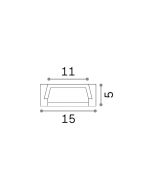 SLOT SUR D15xD5 2000 mm WH Ideal Lux 203089