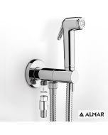 Σύστημα Μπιντέ Flush-ΙI, μόνο κρύο, για λεκάνη χαμηλής πίεσης. Παρέχει νερό στο Καζανάκι και στο Τηλέφωνο Μπιντέ, Almar Chrome E136005-100