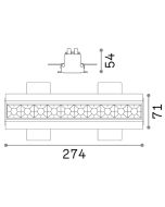 LIKA FI TRIMLESS 20W 3000K BK Ideal Lux 206240