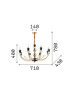 VANITY SP8 Ideal Lux 206622