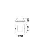 DYNAMIC FRAME SQUARE WH Ideal Lux 208725