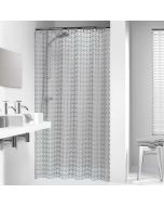 Hammam 180x200 silver κουρτίνα μπάνιου πλαστική Sealskin  210861318