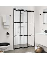 Brix 180x200 black κουρτίνα μπάνιου πλαστική Sealskin  210961319
