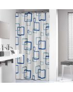 Retro 180x200 blue κουρτίνα μπάνιου πλαστική Sealskin  211521324