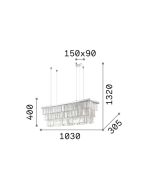 MARTINEZ SP8 ORO Ideal Lux 213583