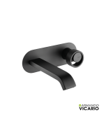 Μπαταρία Νιπτήρα Τοίχου Halo Vicario Black Matt 515045-400