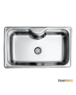 Νεροχύτης Κουζίνας Ανοξείδωτος Arena 80x50 Fortinox Inox Σαγρέ  22080-112
