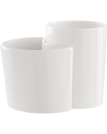 Ποτηροθήκη Κεραμικό Λευκό Bronze Art Επικαθήμενα 22T1-AA