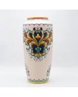 ΒΑΖΟ ΚΕΡΑΜΙΚΟ ΜΠΕΖ-ΧΡΩΜΑΤΙΣΤΟ 18.5x18.5x40cm Eurolamp 819-00187