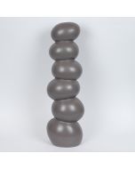 ΒΑΖΟ ΚΕΡΑΜΙΚΟ ΣΚΟΥΡΟ ΓΚΡΙ 20.5x17.1x65.3cm Eurolamp 752-20402