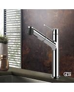 Μπαταρία Νεροχύτη Κουζίνας με Τηλέφωνο Ντους 2 ροών Thalium Gessi Chrome 23547-031