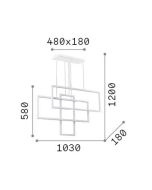 FRAME SP RETTANGOLO BIANCO 3000K Ideal Lux 253589