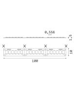 STRIP LED 180 SMD 40W/M 4000K CRI90 IP20 Ideal Lux 253893