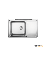 Νεροχύτης Κουζίνας Ανοξείδωτος Valley 79x50 Fortinox Inox Λείο 26105-110