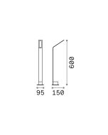 AGOS PT H60 4000K ANTRACITE Ideal Lux 268439