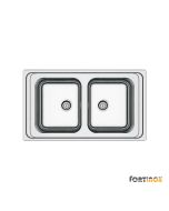 Νεροχύτης Κουζίνας Ανοξείδωτος Arena 86x50 Fortinox Inox Λείο 27286-110