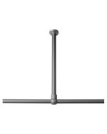 60 Ø 28 mm mat aluminum στήριγμα οροφής για βραχίονα μπάνιου γωνιακό Sealskin  276668605