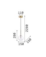 EQUINOXE SP1 D15 OTTONE Ideal Lux 277370