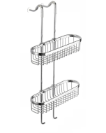 Σπογγοθήκη Κρεμαστή Διπλή Χρώμιο Bronze Art Σπογγοθήκες 27H7-10-M2