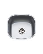 Νεροχύτης 42,5x40 εκ. Υποκαθήμενος για ερμάριο 45εκ. Λείος Ανοξείδωτος Χάλυβας Fortinox Valey 28043-110