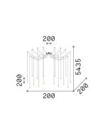 LUCCIOLA SP16 OTTONE Ideal Lux 284019