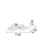 CLOUD PL D74 Ideal Lux 285207